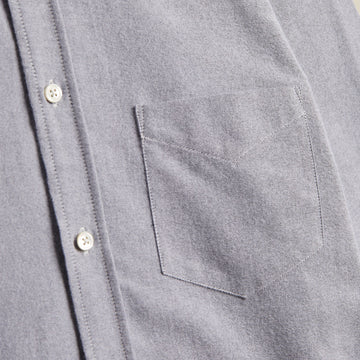 Portuguese Flannel Brushed Oxford Shirt Black