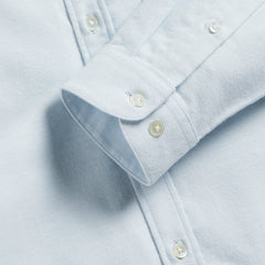 Portuguese Flannel Brushed Oxford Shirt Light Blue - Parasol Store