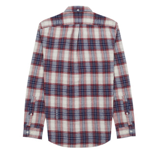Portuguese Flannel Button Down Liber Shirt Ecru / Blue / Red