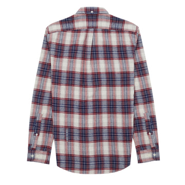 Portuguese Flannel Button Down Liber Shirt Ecru / Blue / Red