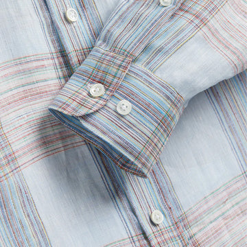 Portuguese Flannel Camile Linen L/S Shirt Light Blue