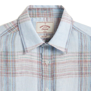 Portuguese Flannel Camile Linen L/S Shirt Light Blue