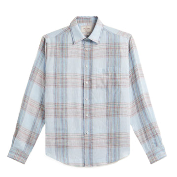 Portuguese Flannel Camile Linen L/S Shirt Light Blue