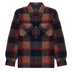 Portuguese Flannel Catch Overshirt Brown / Navy / Red