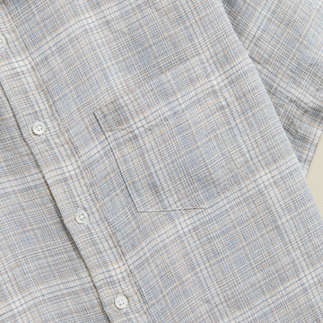 Portuguese Flannel Gem Linen S/S Shirt Grey