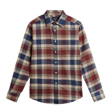 Portuguese Flannel Girona Shirt Blue / Red