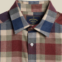 Portuguese Flannel Girona Shirt Blue / Red