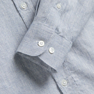 Portuguese Flannel Granular L/S Shirt Blue