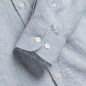 Portuguese Flannel Granular L/S Shirt Blue