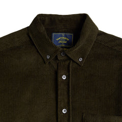 Portuguese Flannel Lobo 2.0 Button Down Olive - Parasol Store