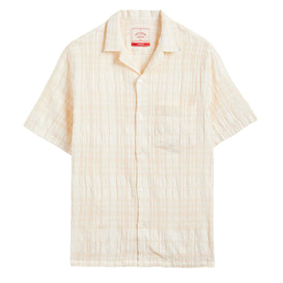 Portuguese Flannel Malcom S/S shirt Cream - Parasol Store