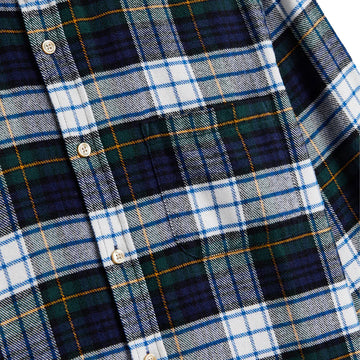 Portuguese Flannel Marao Button Down Green / Blue