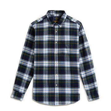 Portuguese Flannel Marao Button Down Green / Blue