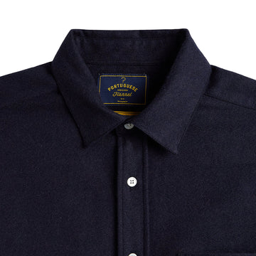 Portuguese Flannel Teca 2.0 Button Down Shirt Navy
