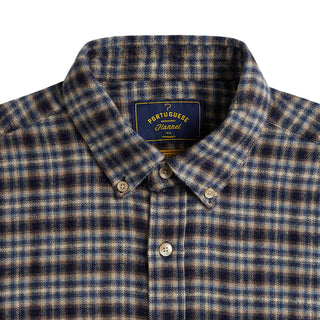 Portuguese Flannel Vouga Button Down Shirt Blue