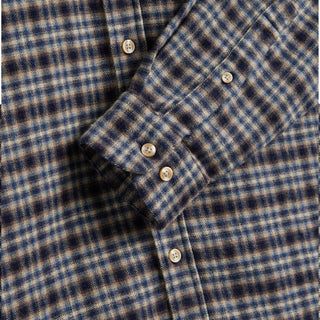 Portuguese Flannel Vouga Button Down Shirt Blue