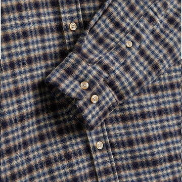 Portuguese Flannel Vouga Button Down Shirt Blue