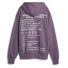 Puma Puma X Pleasures Womens Graphic Hoodie Purple Charcoal Puma