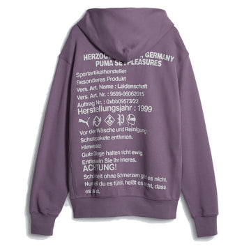 Puma Puma X Pleasures Womens Graphic Hoodie Purple Charcoal Puma
