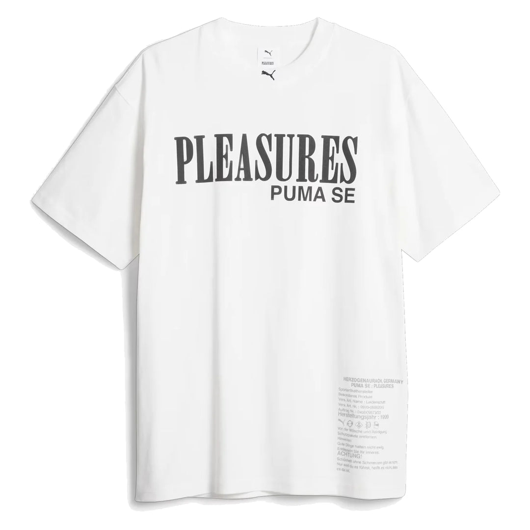 Puma Puma X Pleasures Womens Typo Tee Puma White - Parasol Store