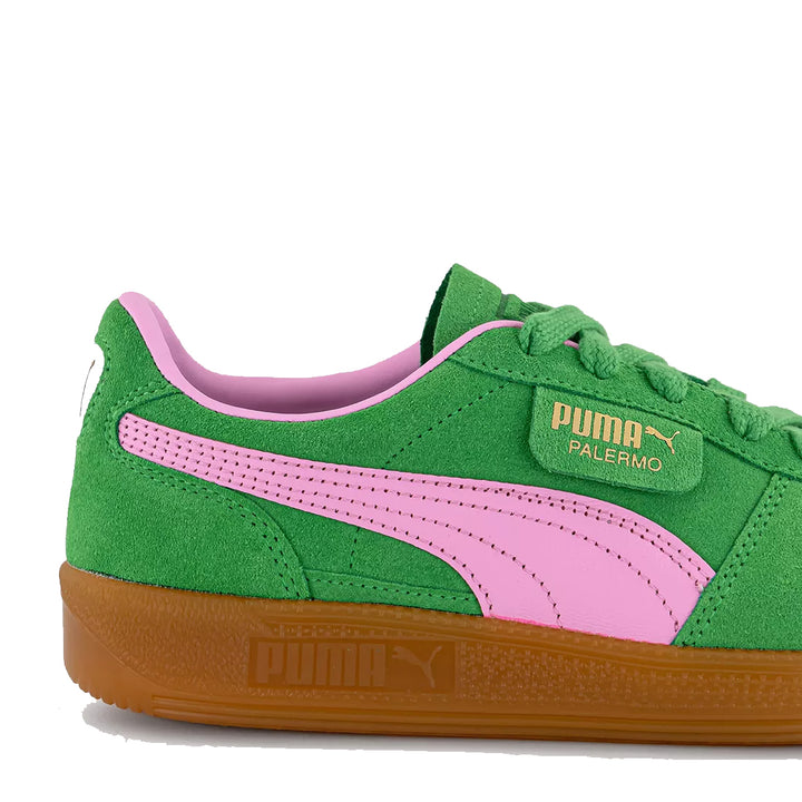 Puma Womens Palermo Sneakers Puma Green Pink Delight Puma White Parasol Store
