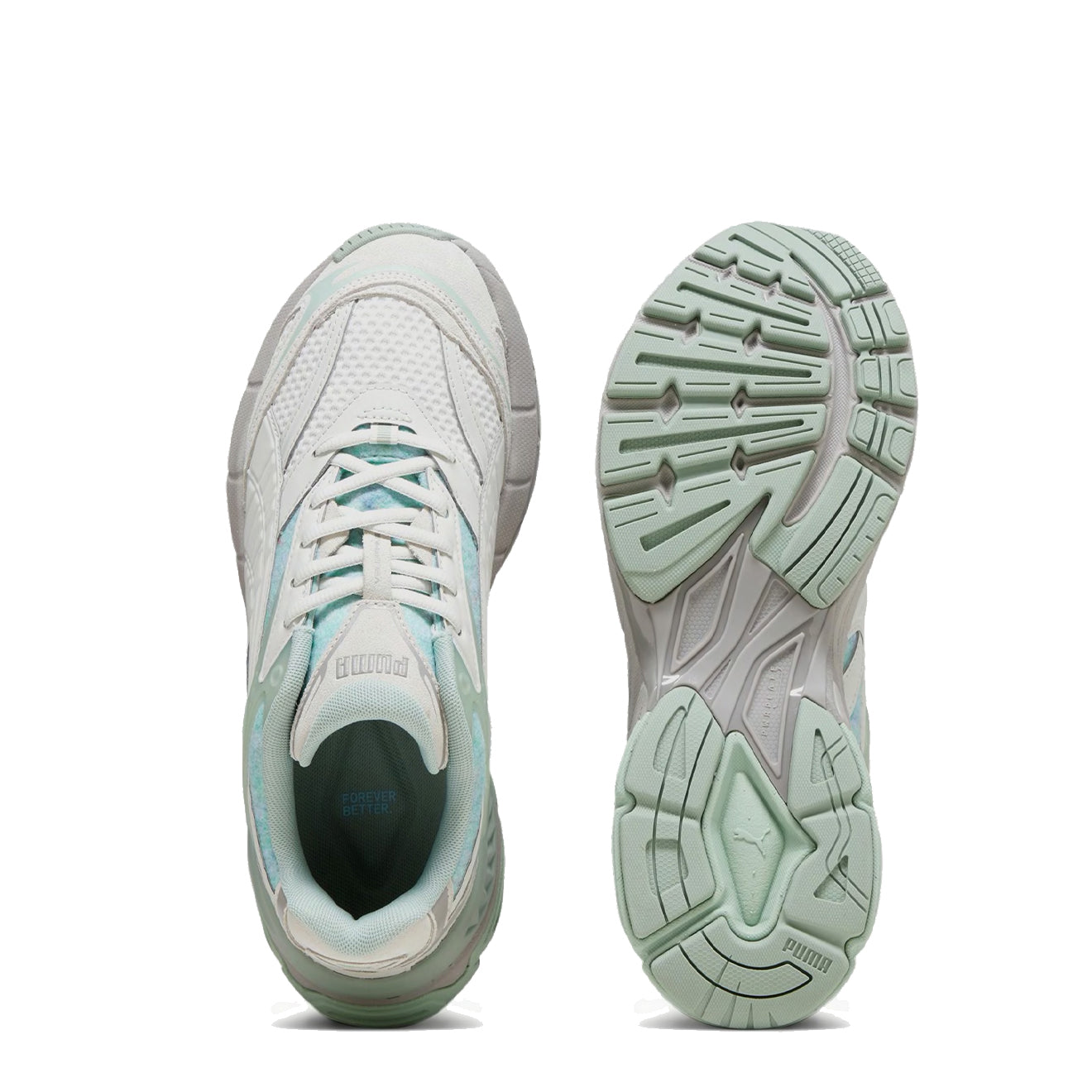 Puma Womens Velophasis Rerooted Trainer Sedate Gray / Green Fog Puma