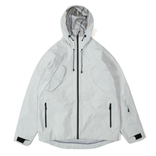 Purple Mountain Observatory 3 Layer Shell Jacket White Purple Mountain Observatory