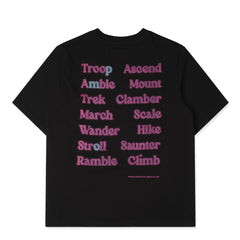 Purple Mountain Observatory Ascend S/S Tee Black - Parasol Store