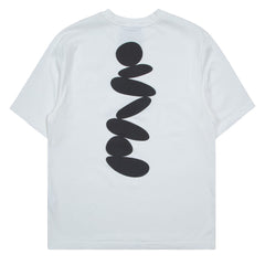 Purple Mountain Observatory Boulders S/S Tee White - Parasol Store