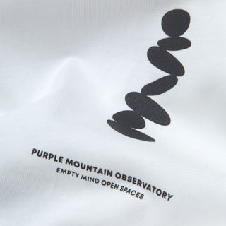 Purple Mountain Observatory Boulders S/S Tee White - Parasol Store