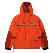 Purple Mountain Observatory Climate Hooded Jacket Orange - Parasol Store