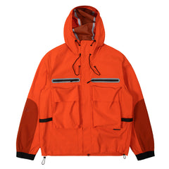 Purple Mountain Observatory Climate Hooded Jacket Orange - Parasol Store