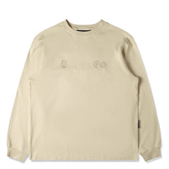 Purple Mountain Observatory Globe L/S Tee Cream - Parasol Store