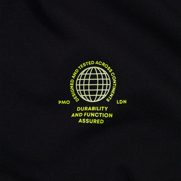 Purple Mountain Observatory Globe Logo L/S Tee Black - Parasol Store