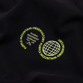 Purple Mountain Observatory Globe Logo L/S Tee Black - Parasol Store