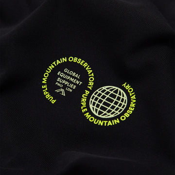 Purple Mountain Observatory Globe Logo L/S Tee Black - Parasol Store