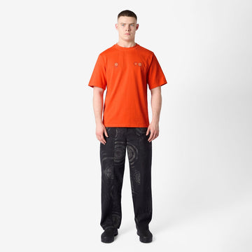 Purple Mountain Observatory Globe SS Tee Orange - Parasol Store