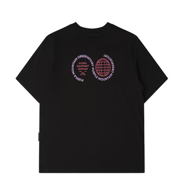 Purple Mountain Observatory Globe S/S Tee Black - Parasol Store