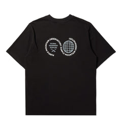 Purple Mountain Observatory Globe S/S Tee Black / White Logo