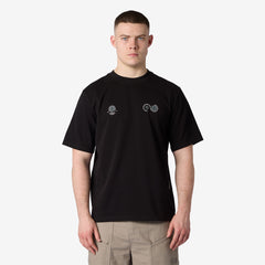 Purple Mountain Observatory Globe S/S Tee Black / White Logo