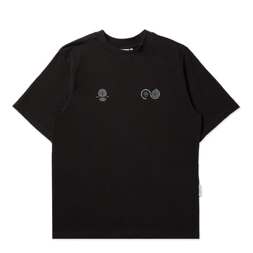 Purple Mountain Observatory Globe S/S Tee Black / White Logo