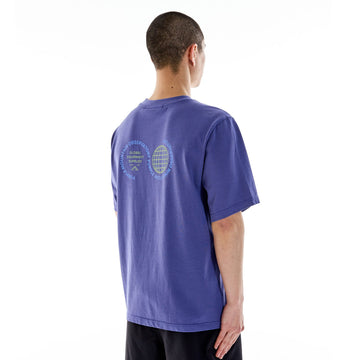 Purple Mountain Observatory Globe S/S Tee Indigo - Parasol Store