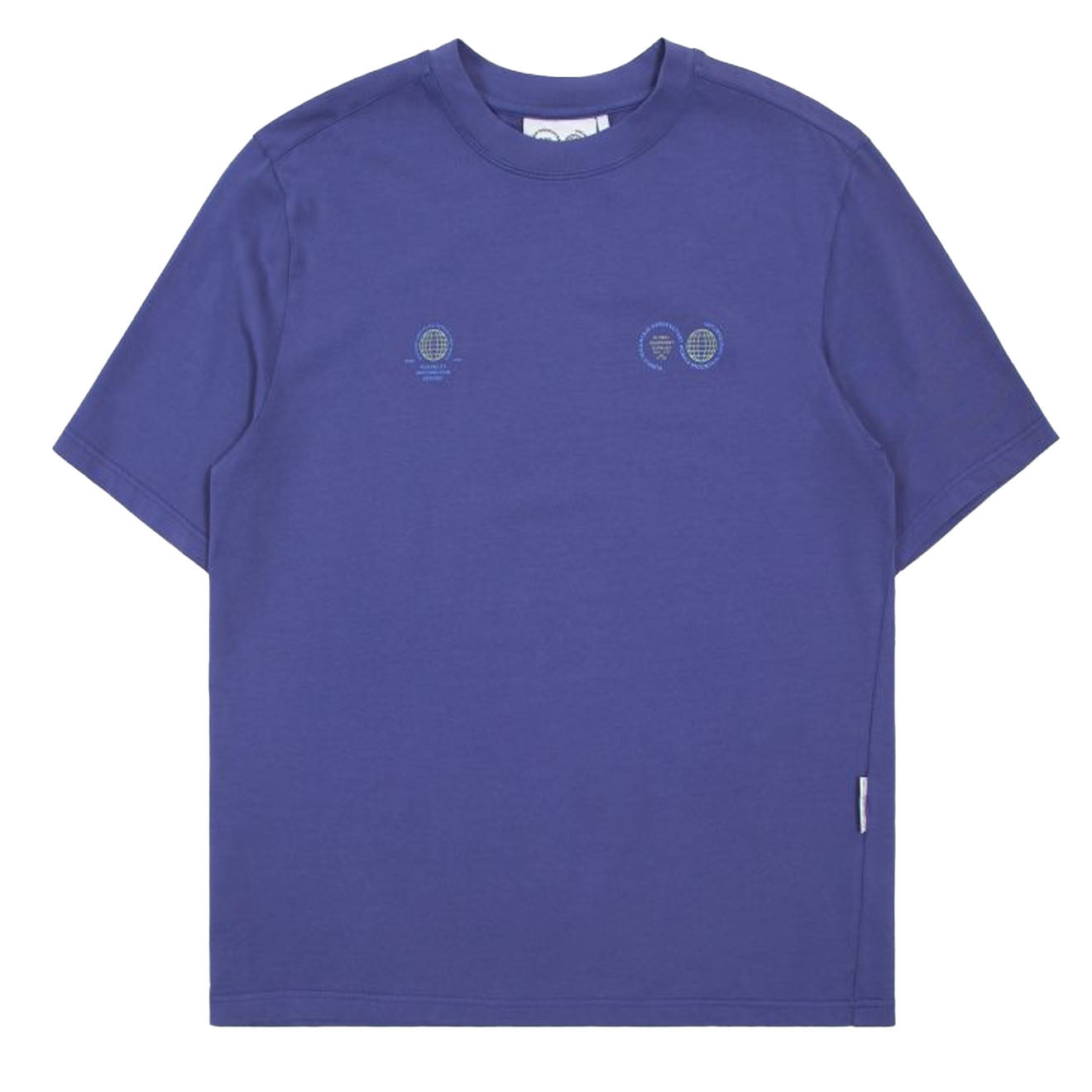 Purple Mountain Observatory Globe S/S Tee Indigo - Parasol Store