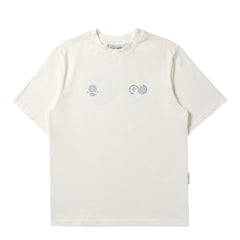 Purple Mountain Observatory Globe Tee White / Blue Logo