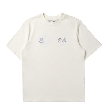 Purple Mountain Observatory Globe Tee White / Blue Logo
