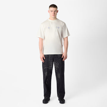 Purple Mountain Observatory Globe Tee White / Blue Logo