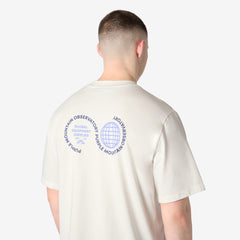 Purple Mountain Observatory Globe Tee White / Blue Logo
