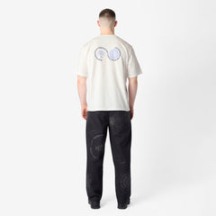 Purple Mountain Observatory Globe Tee White / Blue Logo