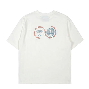 Purple Mountain Observatory Globe Tee White