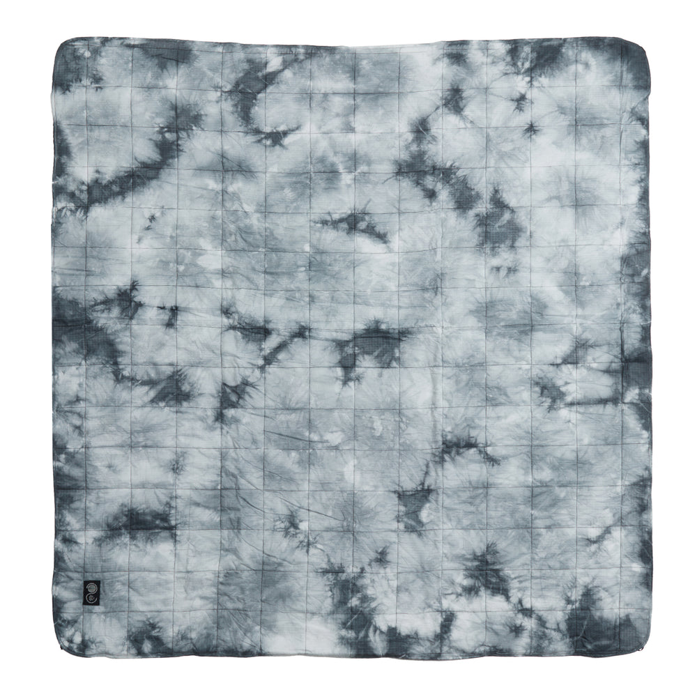 Purple Mountain Observatory Ice Dye Quilted Blanket Grey Tie Dye Purple Mountain Observatory